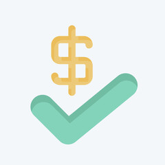 Icon Agreement. related to Audit symbol. flat style. design editable