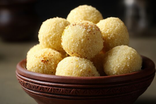 Rava Laddu a beloved sweet from Maharashtra India