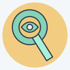 Icon Transparency. related to Audit symbol. color mate style. design editable