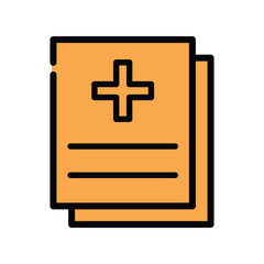 Fototapeta premium Medical report icon design template
