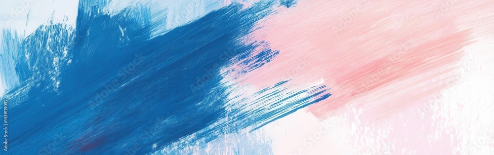 Poster abstract pencil strokes and marks in pastel blue and pink hues blend to create a textured artistic b