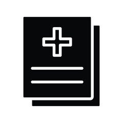 Medical report icon design template