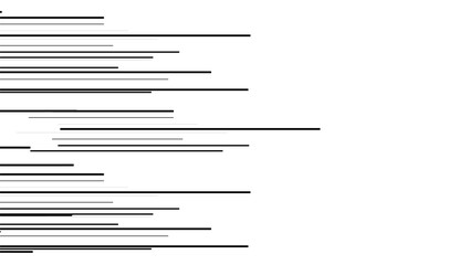 Monochrome horizontal speed line background. Simple geometric horizontal stripes. Vector illustration.