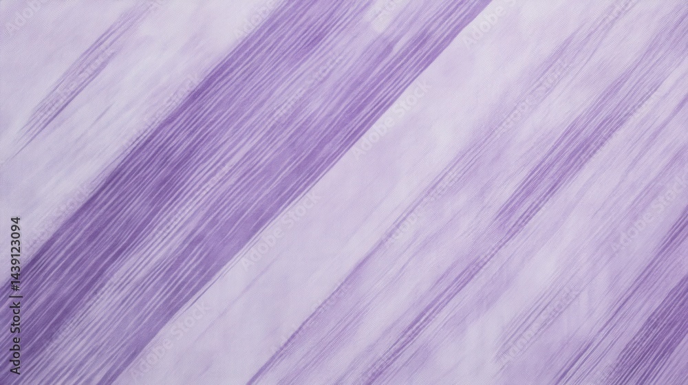 Poster Subtle diagonal pencil strokes create a soft lavender gradient textile texture background