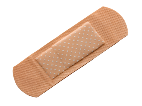 Adhesive Bandage for Wound Care Isolate on transparent background cutout, PNG file, Cutout file