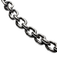 Fototapeta premium Strong Metal Chain Links Close Up Dark Background