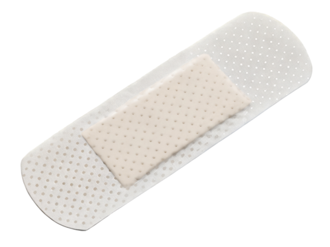 Adhesive Bandage for Wound Care Isolate on transparent background cutout, PNG file, Cutout file