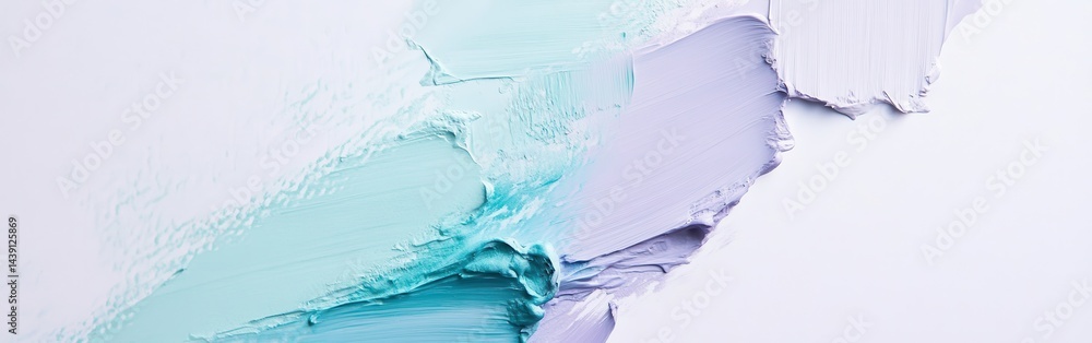 Poster abstract white composition featuring barely noticeable shades of blue and purple to create the visua
