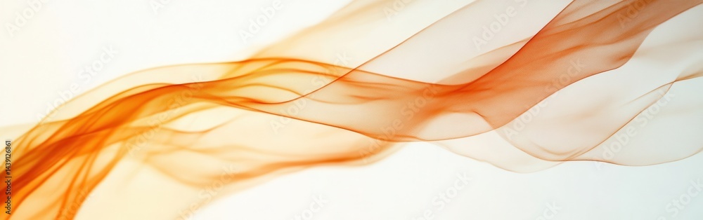 Aufkleber Abstract flowing lines in warm earthy tones create a soft, fluid design with a sense of movement and airy texture.