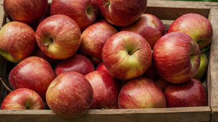 fresh red apples