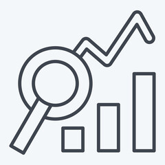 Icon Analysis. related to Audit symbol. line style. design editable