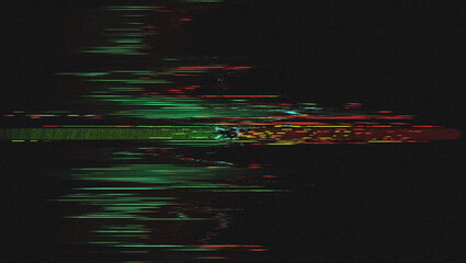 Digital Glitch Art, Screen Error Effect, VHS Noise Texture, Pixel Corruption, Cyberpunk Visual, Broken Signal Background