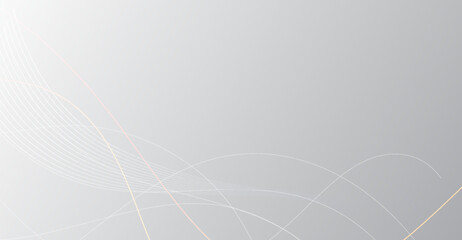 Elegant Silver Gradient Background with Flowing Light Lines for Modern Design Projects and Digital Art, Suitable for Presentations and Website Templates