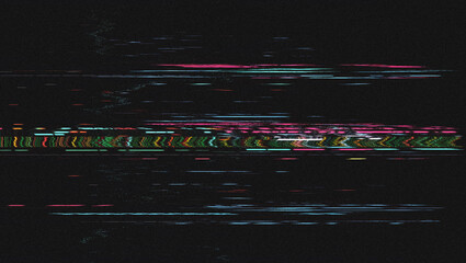 Digital Glitch Art, Screen Error Effect, VHS Noise Texture, Pixel Corruption, Cyberpunk Visual,...