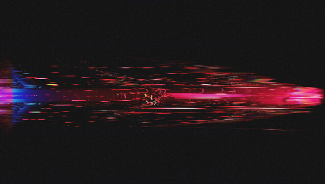 Digital Glitch Art, Screen Error Effect, VHS Noise Texture, Pixel Corruption, Cyberpunk Visual, Broken Signal Background