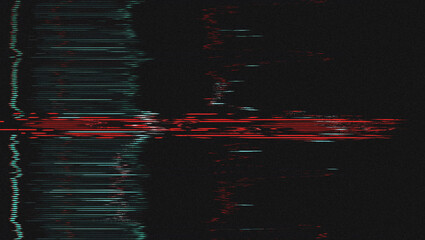 Glitch Screen Effect, Digital Noise, VHS Retro Style, Technology Error, Corrupted Data Visual,...