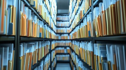 Concept of secure digital storage for medical records on a computer.