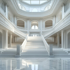 Obraz premium Massive Roman architecture mansion