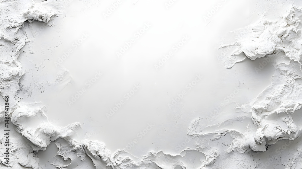 Poster minimalist abstract surface horizontal pure white background textured content clean environment top 
