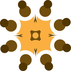 Fototapeta premium Community Illustration, Collaboration Icon