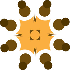 Fototapeta premium Community Illustration, Collaboration Icon