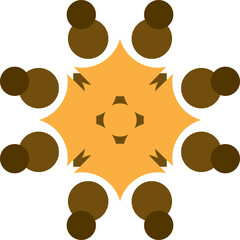 Fototapeta premium Community Illustration, Collaboration Icon