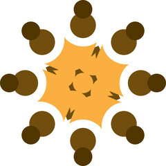 Fototapeta premium Community Illustration, Collaboration Icon