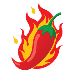 red chilli with firing vector