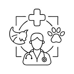 dog license tag icon, dog license tag line art - simple line art of dog license tag, perfect for dog license tag logos and icons