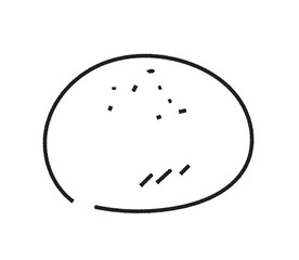アナログ風なあんぱんのイラスト