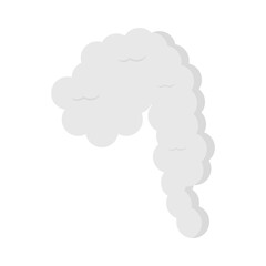 Smoke Clouds Element in Abstract Design. Vector Illustration. 