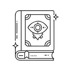 fantasy book cover icon, fantasy book cover vector illustration-simple illustration of fantasy book cover, perfect for fantasy book cover logos and icons