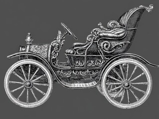 Fototapeta premium Vintage Car Illustration (2)