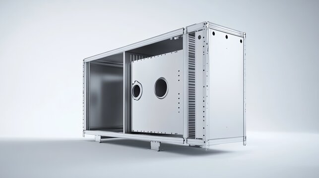 recovery ventilator block, isolated in clean interior .