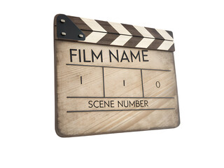 Naklejka premium Classic Movie Clapperboard Film Production Cinema Hollywood