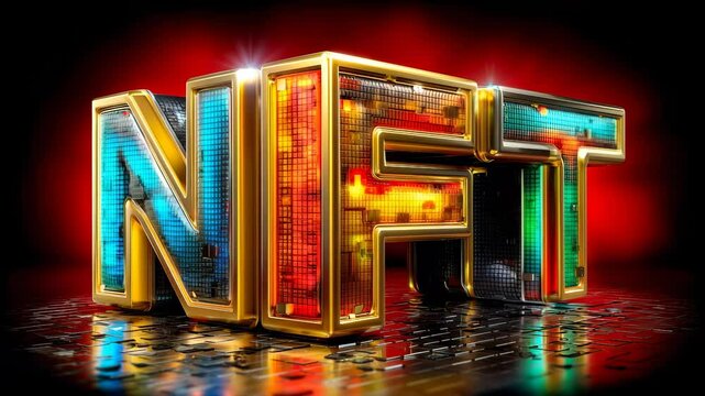Vibrant 3D NFT Representation