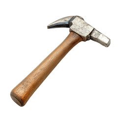 Claw hammer resting on a transparent surface, showcasing the tools design and craftsmanship, ideal for various construction and DIY projects, Claw hammer isolated