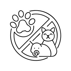 animal friendly icon, animal friendly line art - simple line art of animal friendly, perfect for animal friendly logos and icons