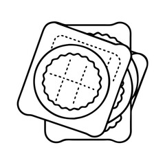 beer coasters icon, beer coasters line art - simple line art of beer coasters, perfect for beer coasters logos and icons