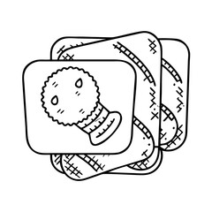 beer coasters icon, beer coasters line art - simple line art of beer coasters, perfect for beer coasters logos and icons