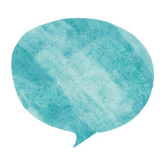 シンプルな水彩風の手描き吹き出し