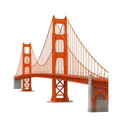 Obraz premium Golden Gate Bridge Model