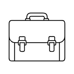 briefcase icon, briefcase line art - simple line art of briefcase, perfect for briefcase logos and icons