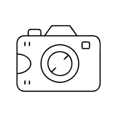 camera icon, camera line art - simple line art of camera, perfect for camera logos and icons