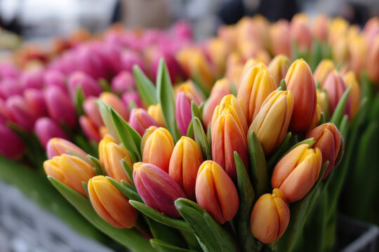 Tulips for sale at the Market