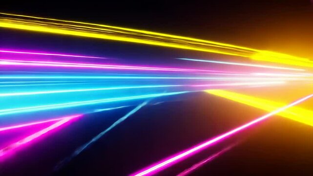 Abstract colorful light trails streaks background futuristic high tech concept