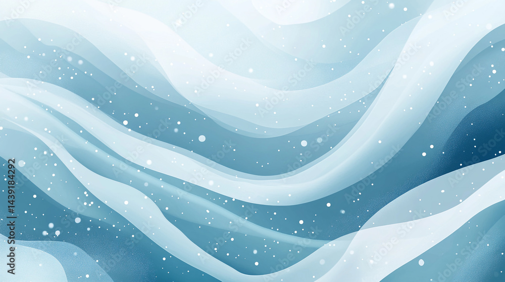 Poster abstract blue wave design with sparkle effects, abstract flowing swirl wavy transparent design eleme
