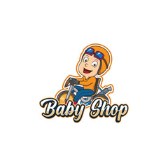 Logo for baby and toddler equipment store business