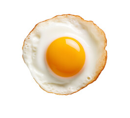 Fried egg, isolated on transparent background