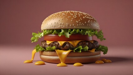 Realistic Chessburger Fast Food look tasty